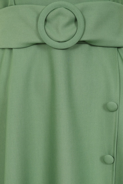 Glamour Bunny Business Babe - Topvintage exclusive ~ Nancy a-lijn jurk in meadow groen 3