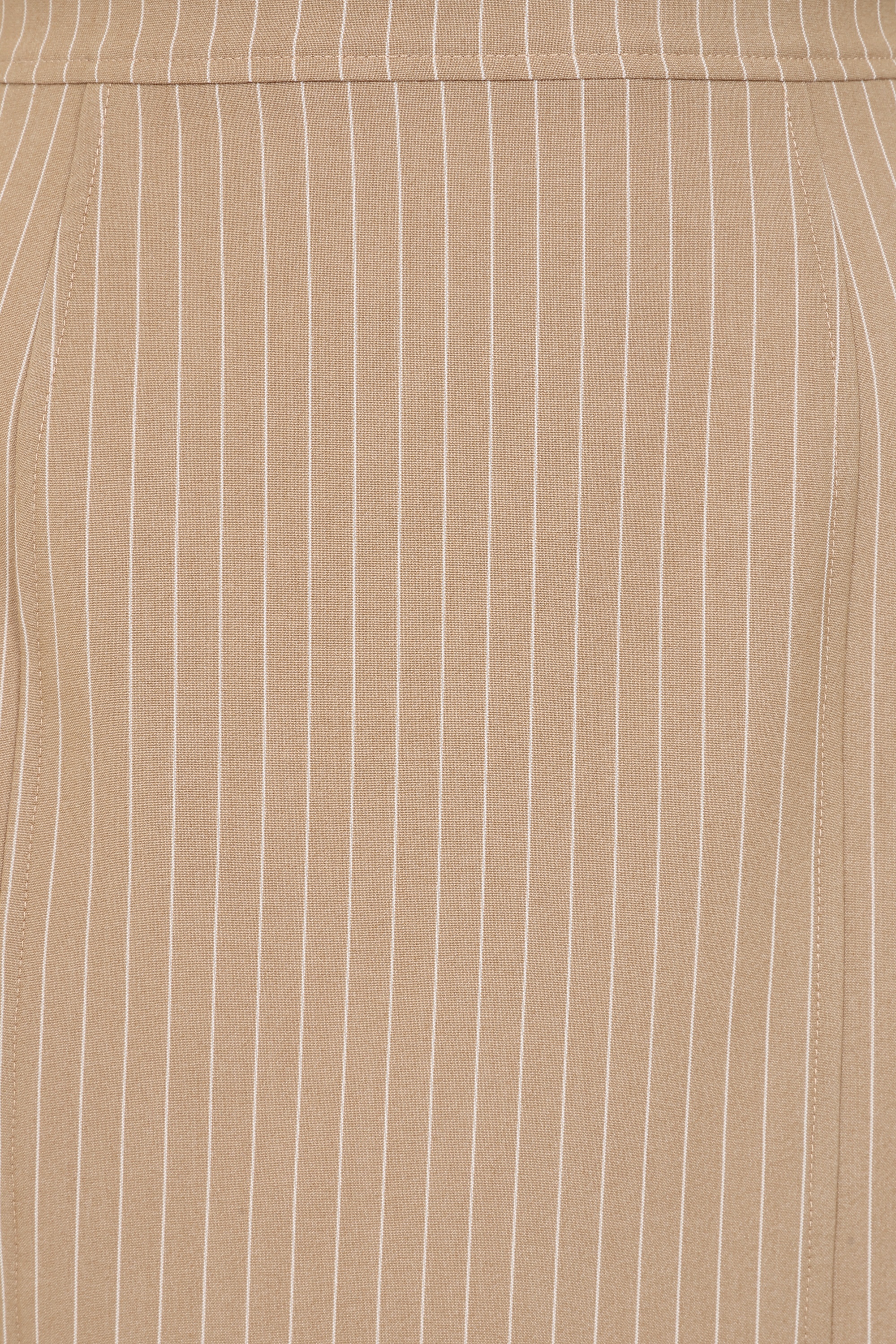 Glamour Bunny Business Babe - Topvintage exclusive ~ Nicky Pinstripe rok in latte 3