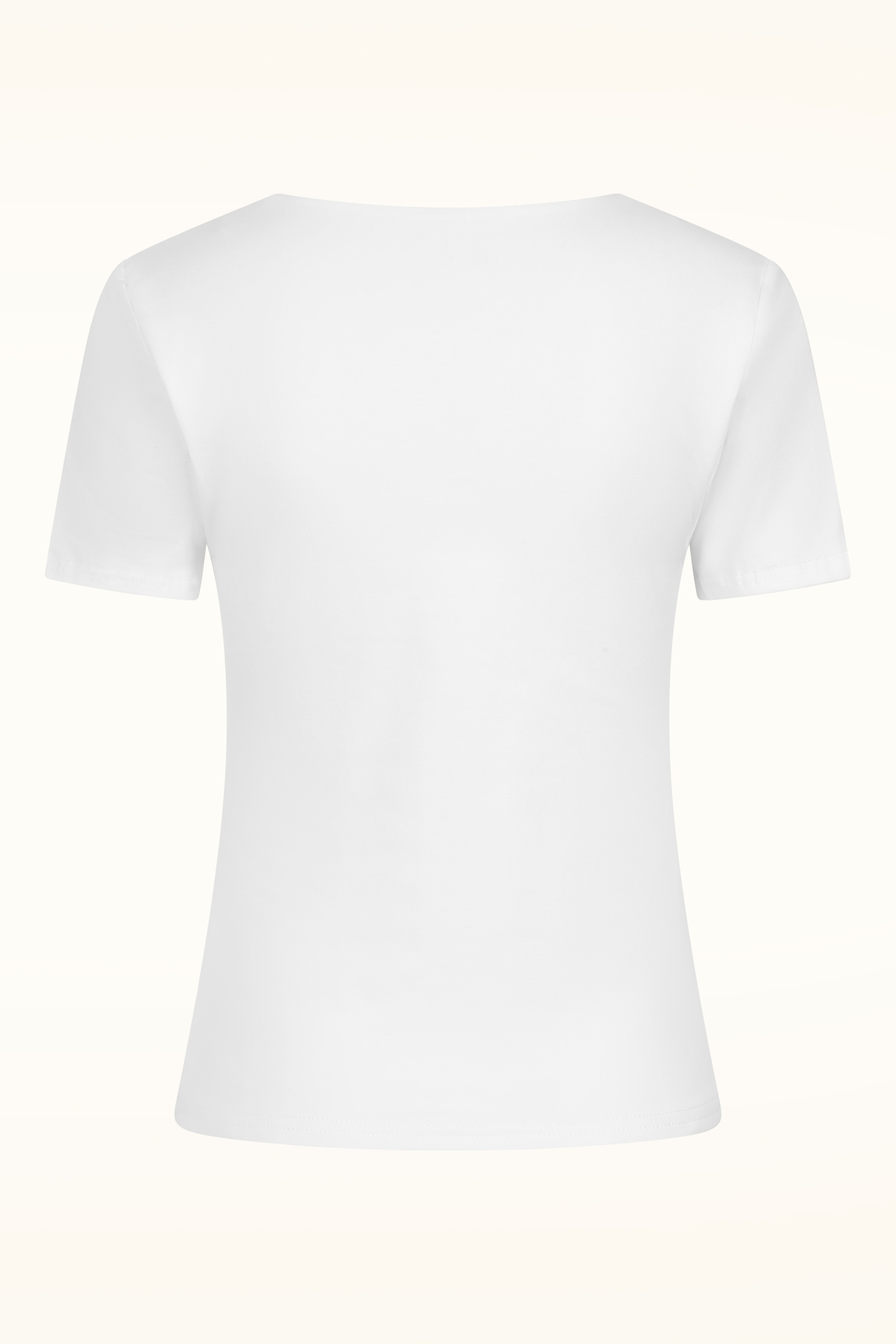 Vintage Chic for Topvintage - Topvintage exclusive ~ Aurora Diamond Neck top in wit 3