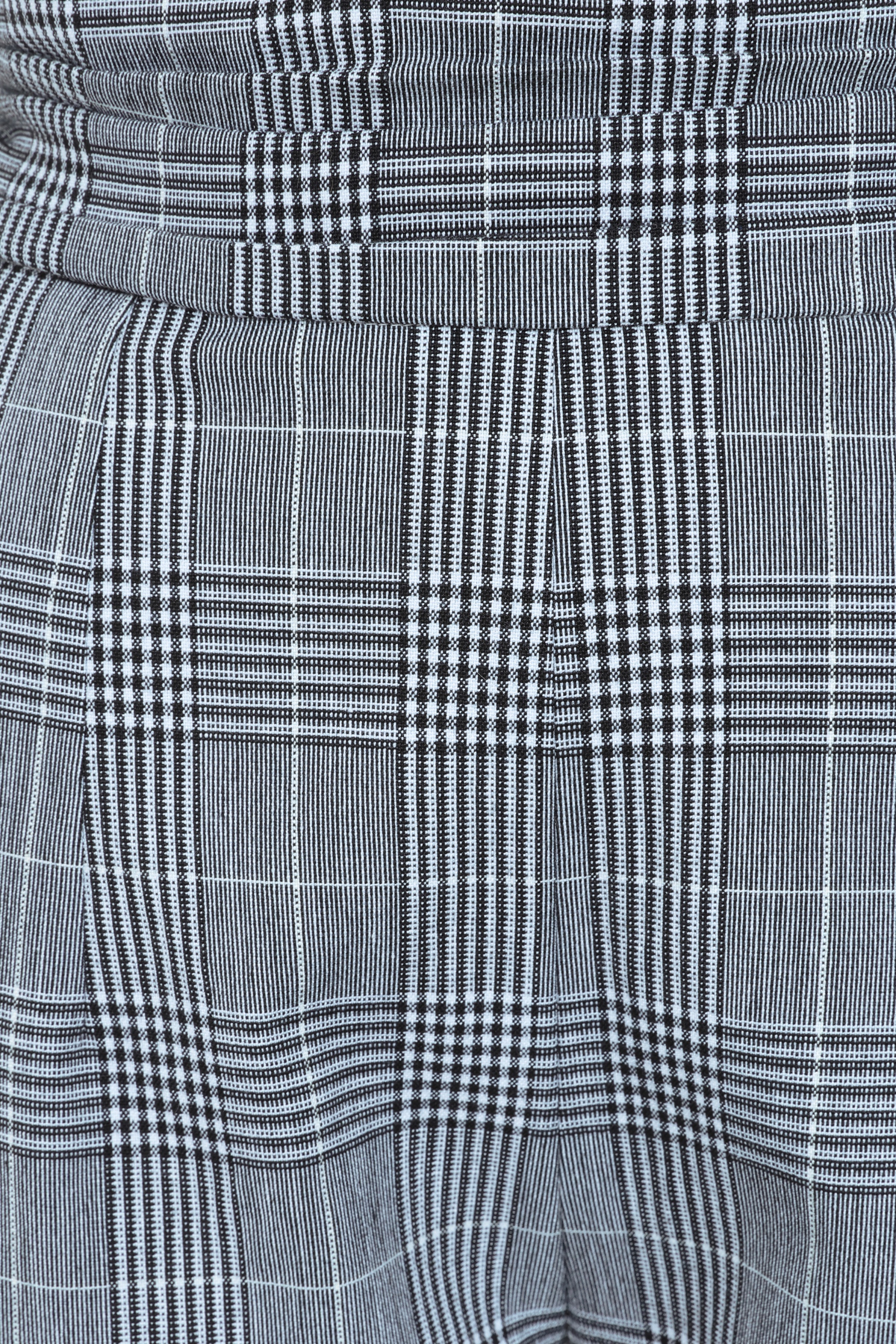 Glamour Bunny Business Babe - Topvintage exclusive ~ Lena Lynn Check pantalon in zwart en wit 3