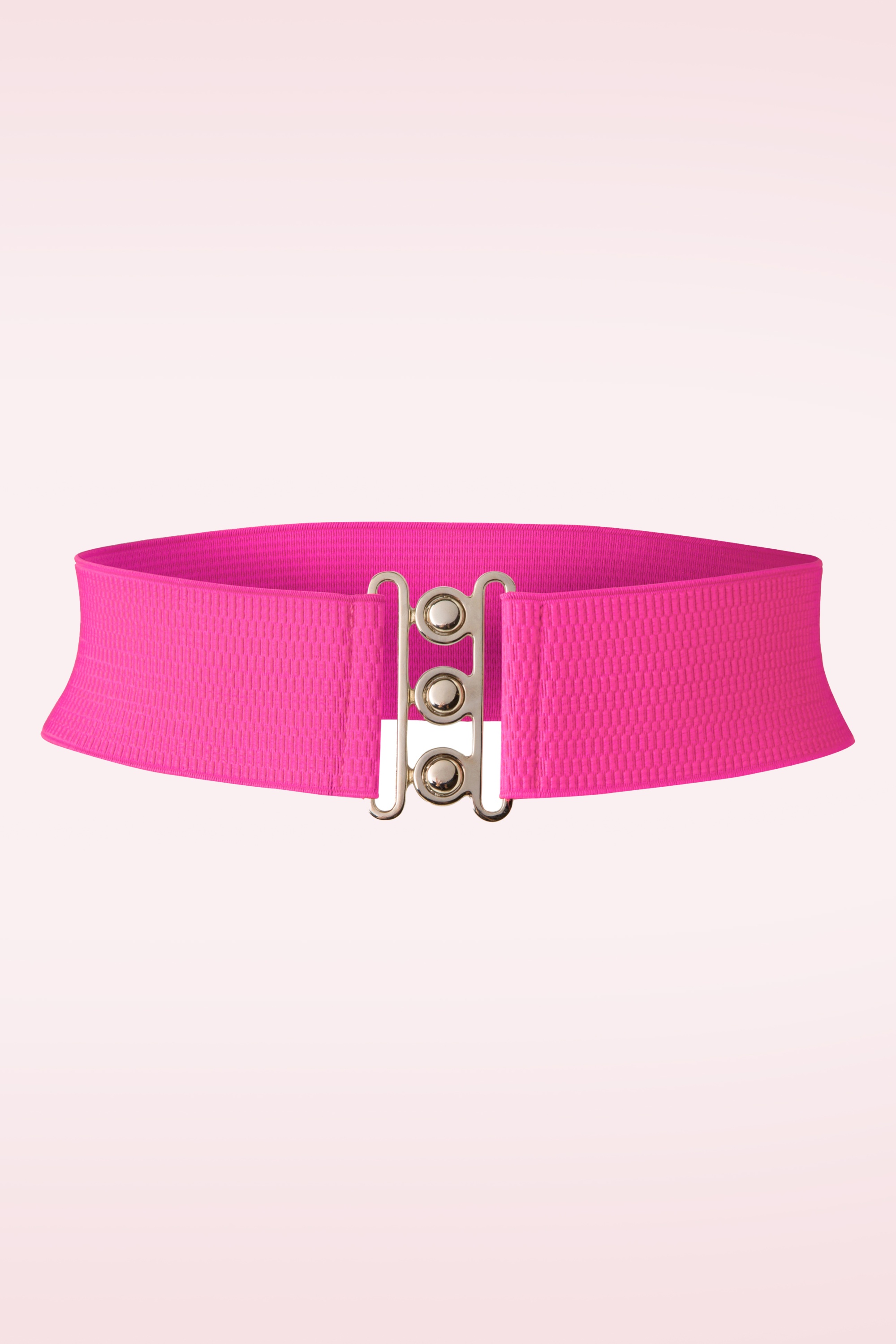 Banned Retro - Lauren retro stretchriem in felroze