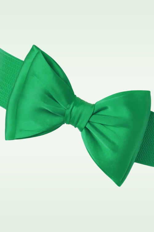 Banned Retro - Wow to the Bow riem in groen 2