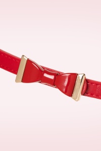 Banned Retro - Summer Love strikriem in rood 2