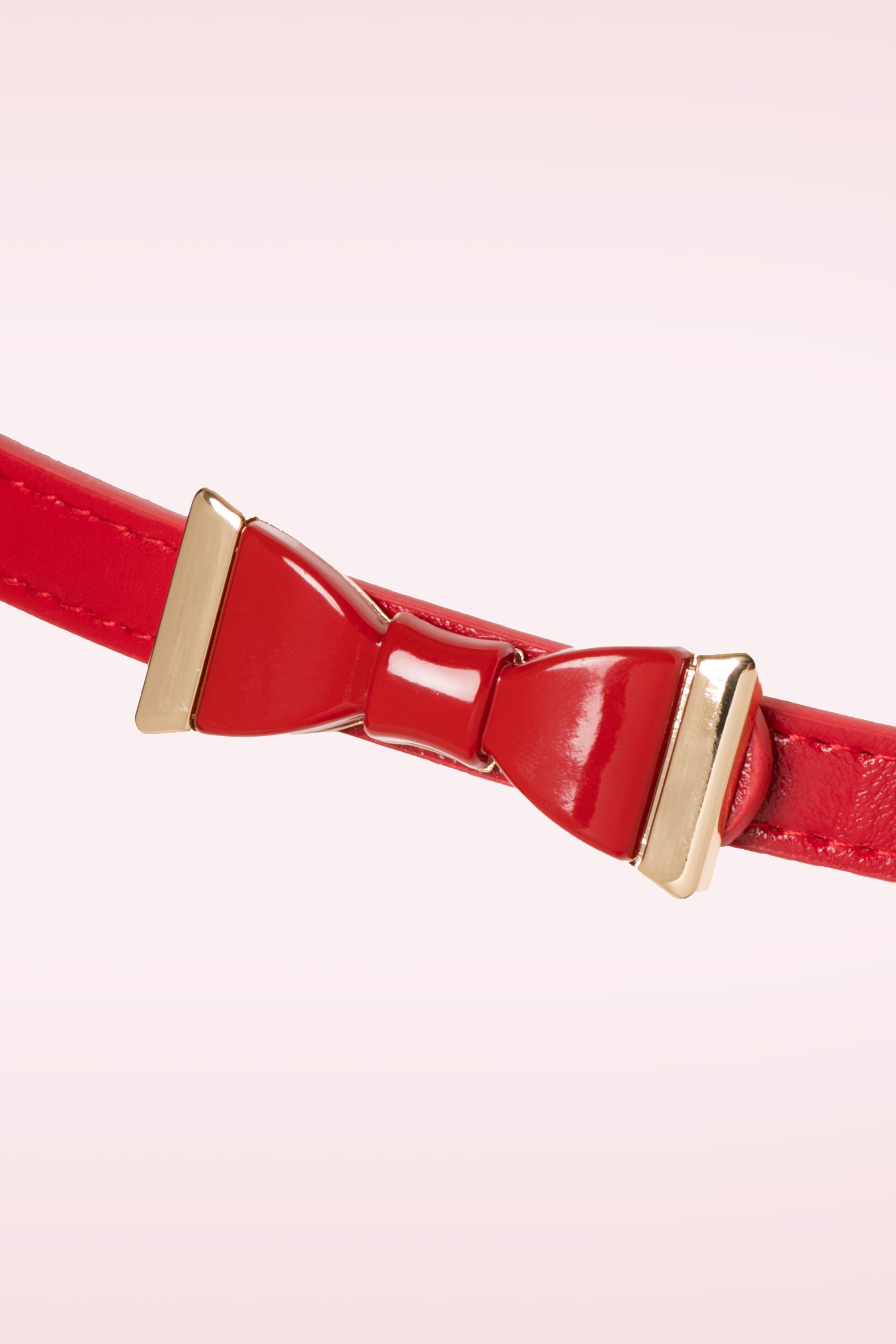 Banned Retro - Summer Love strikriem in rood 2