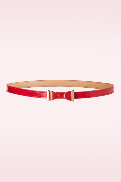 Banned Retro - Summer Love strikriem in rood