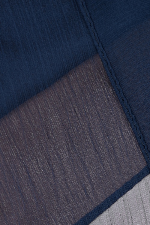 Banned Retro - Anna haarsjaal in marineblauw 3