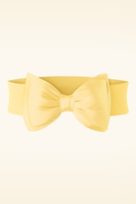 Banned Retro - Bella Bow riem in bordeauxrood