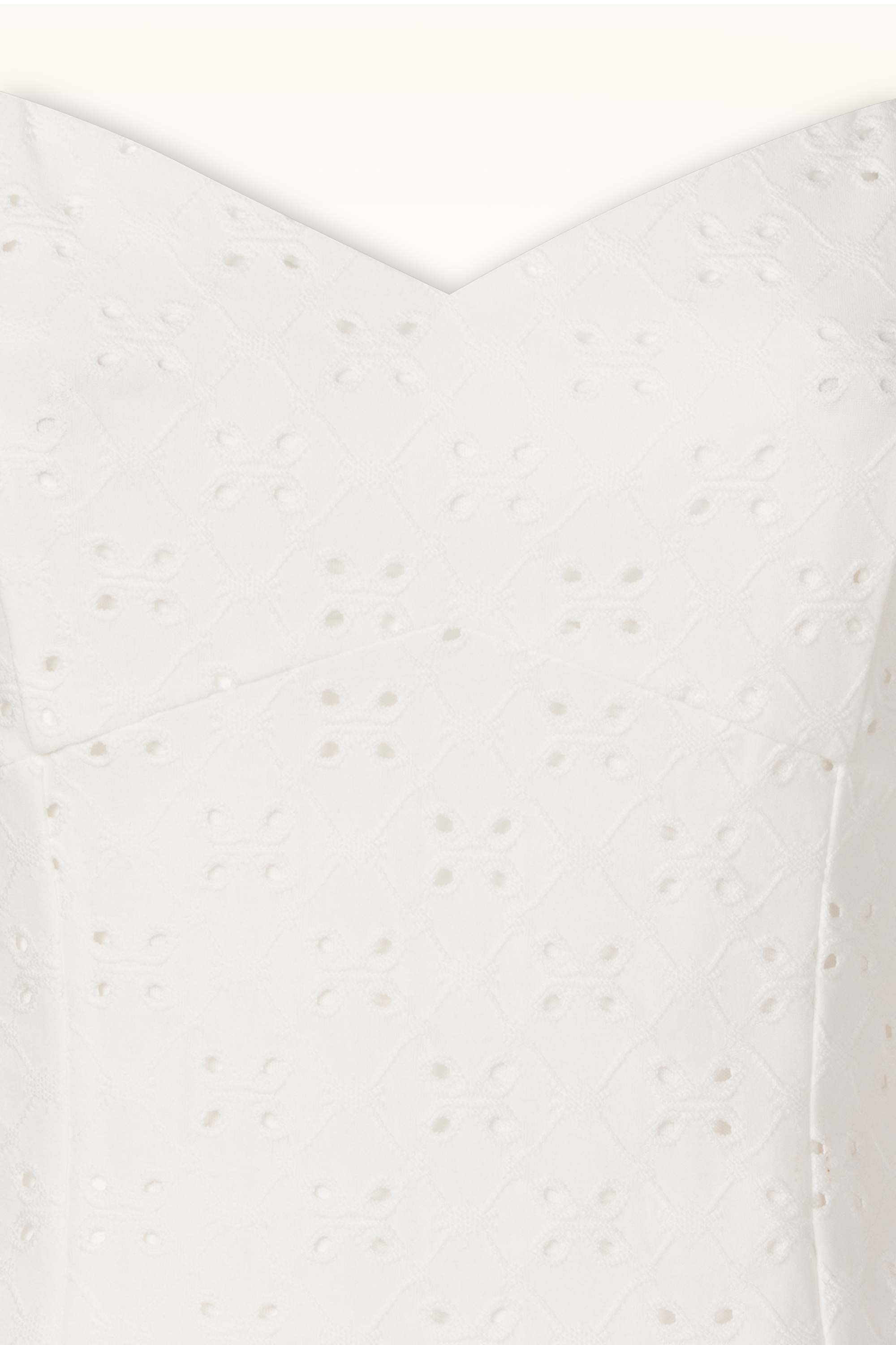 Topvintage Boutique Collection - Topvintage Exclusive ~ Giulia broderie anglaise top in wit 4