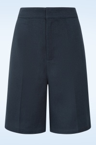 Banned Retro - Betty Boo short in marineblauw 2