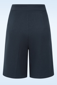 Banned Retro - Betty Boo short in marineblauw 4