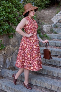 Miss Candyfloss - Elyne Rusti Swing Dress in Framboos 2