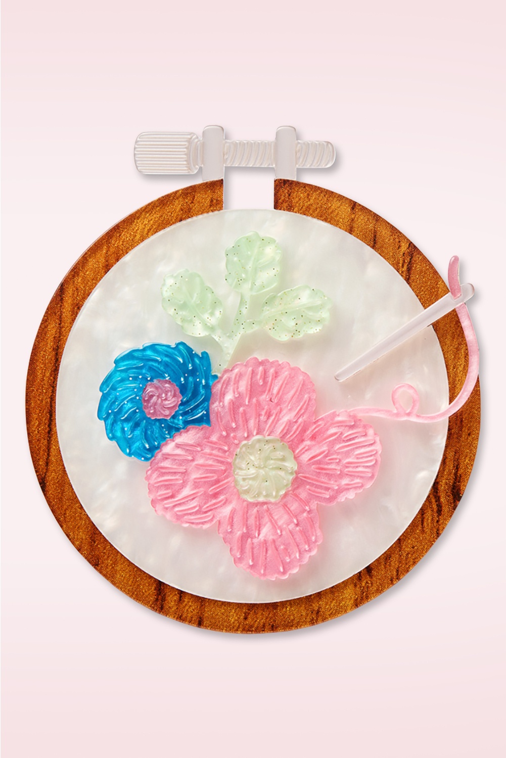 Erstwilder - Stitched & Framed broche