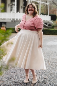 Banned Retro - Didi Rope swing rok in crème  3
