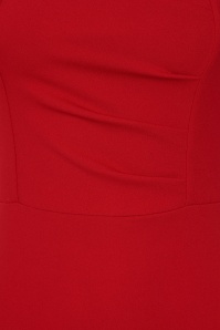 Vintage Chic for Topvintage - Topvintage exclusive ~ Scarlet pencil jurk in rood 2