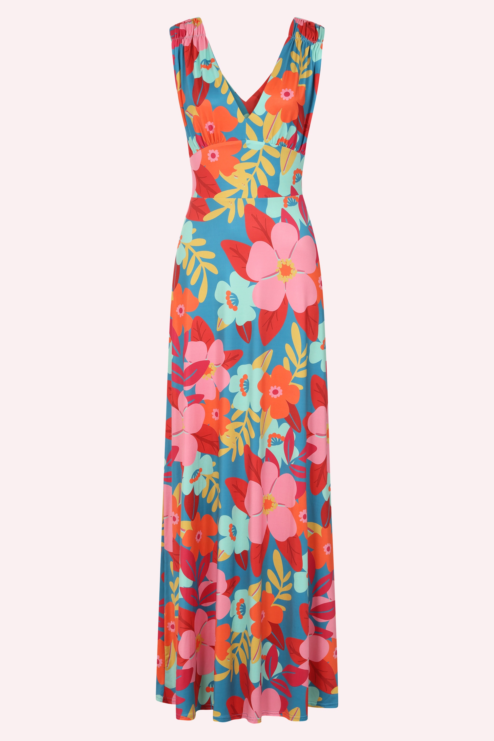 Vintage Chic for Topvintage - Topvintage exclusive ~ Deveny Flower maxi jurk in multi
