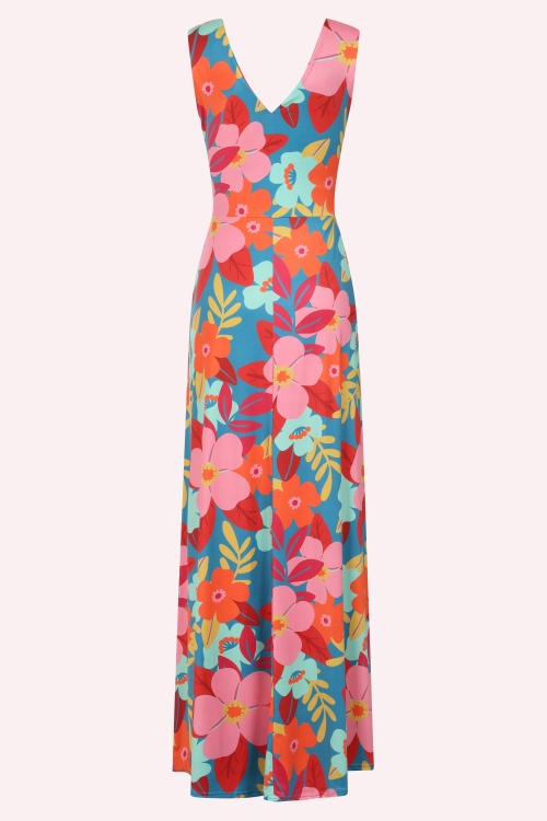 Vintage Chic for Topvintage - Topvintage exclusive ~ Deveny Flower maxi jurk in multi 3