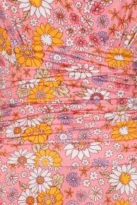 Vintage Chic for Topvintage - Topvintage Exclusive ~ Grecian Floral jurk in roze en multi 2