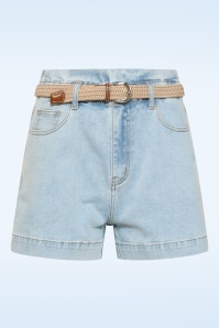 Smashed Lemon - Summer Drift Denim short in lichtblauw