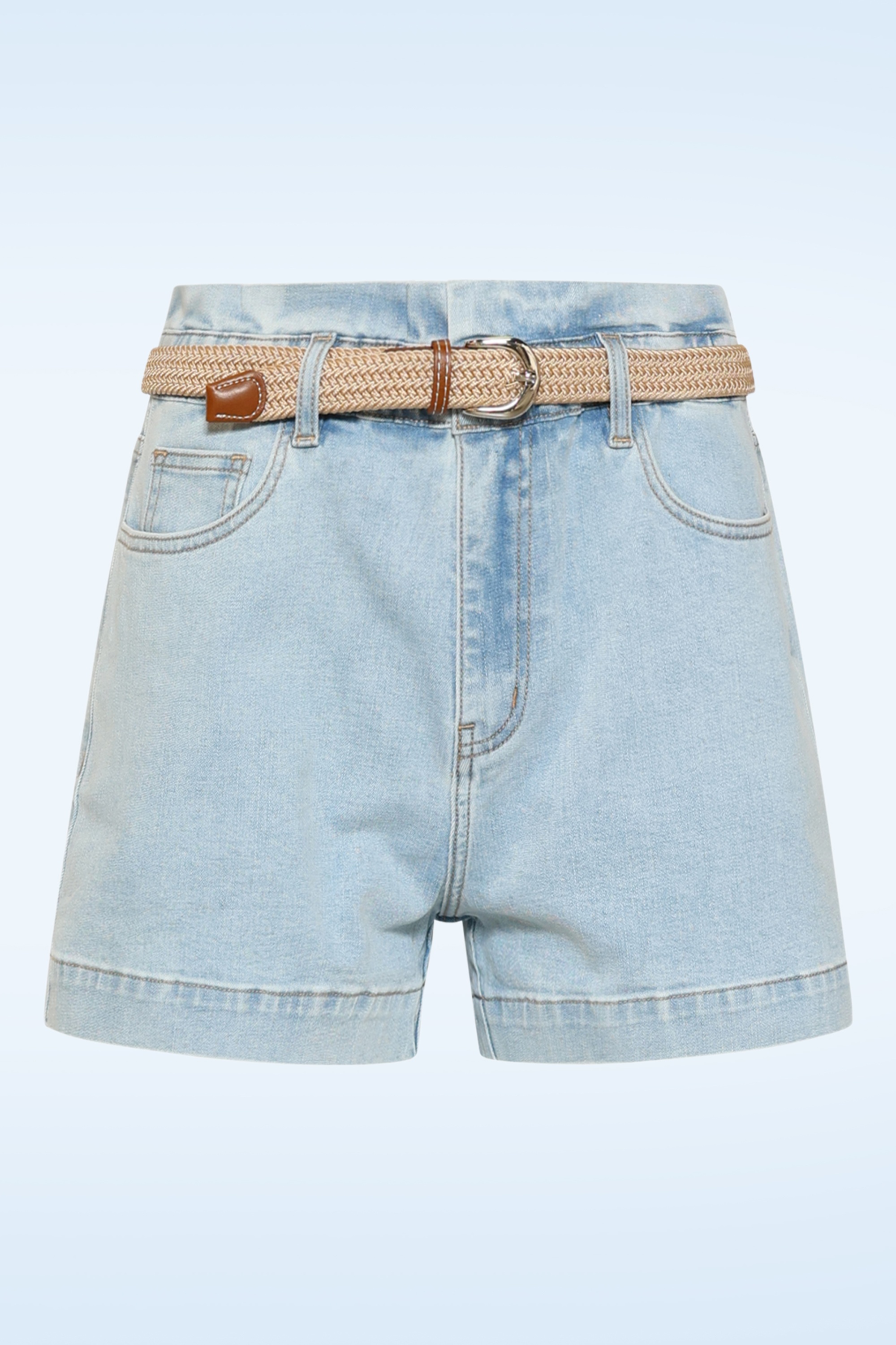 Smashed Lemon - Summer Drift Denim short in lichtblauw