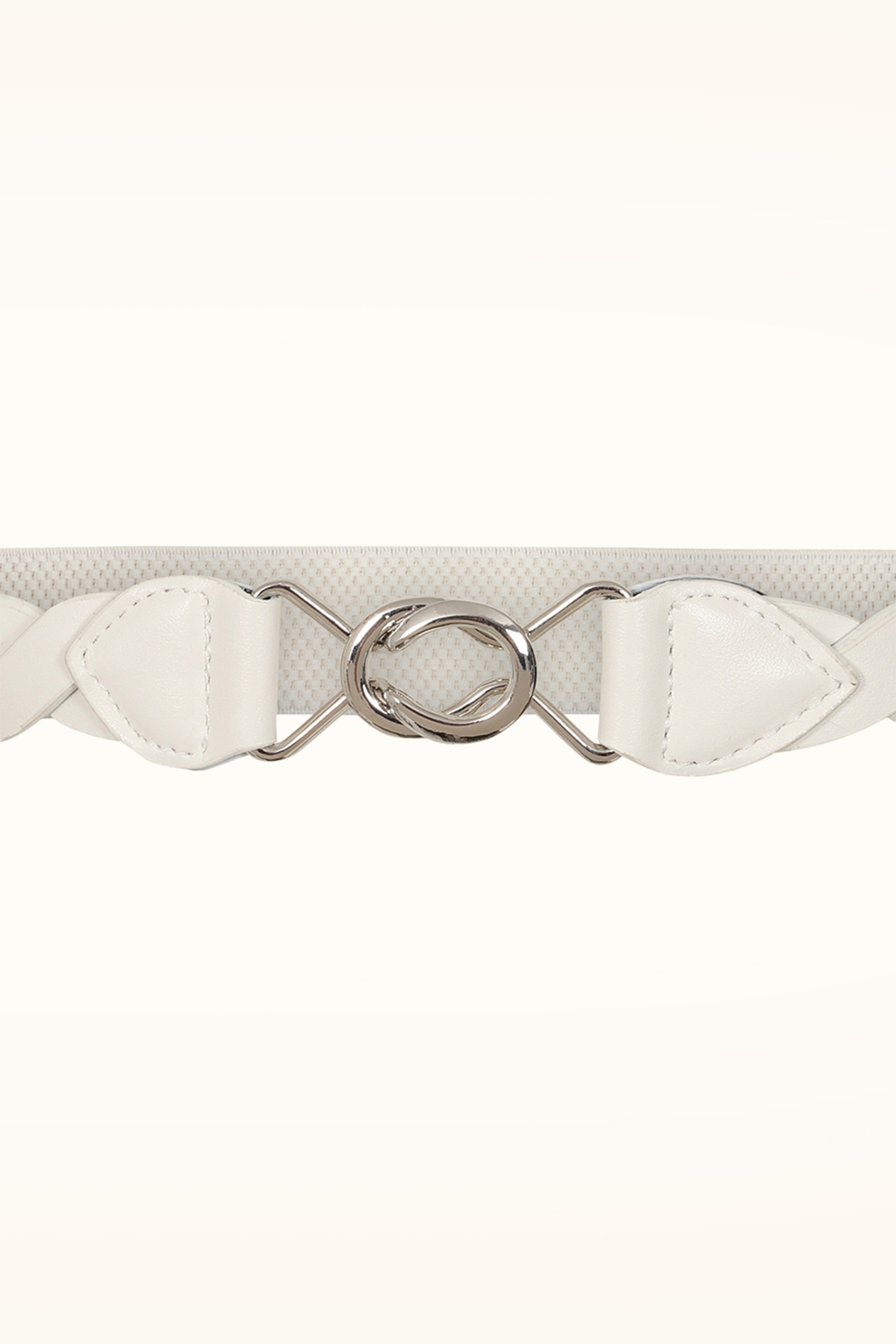 Banned Retro - Audrey stretch riem in wit 2