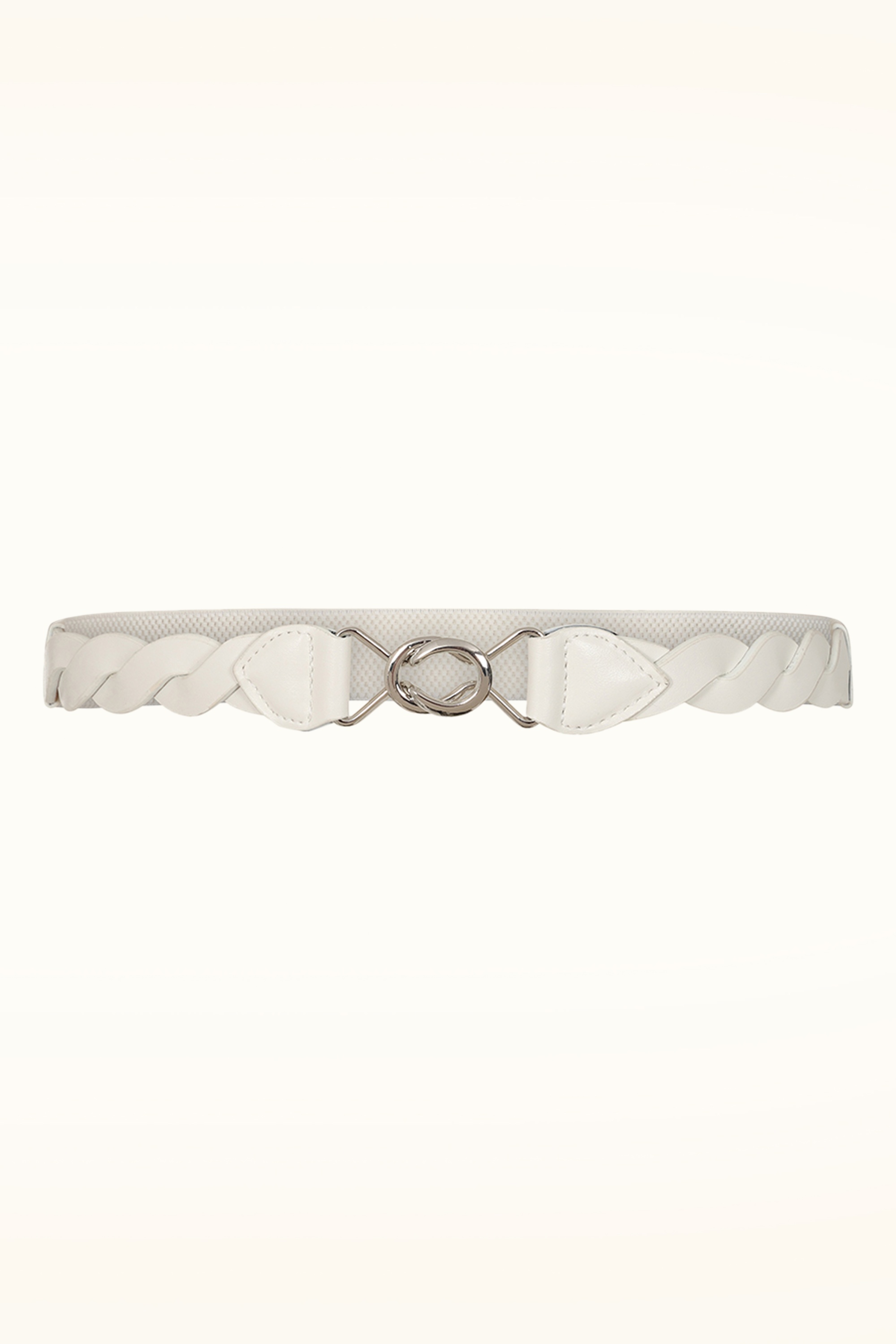 Banned Retro - Audrey stretch riem in wit