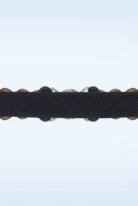Banned Retro - Audrey stretch riem in navy 3