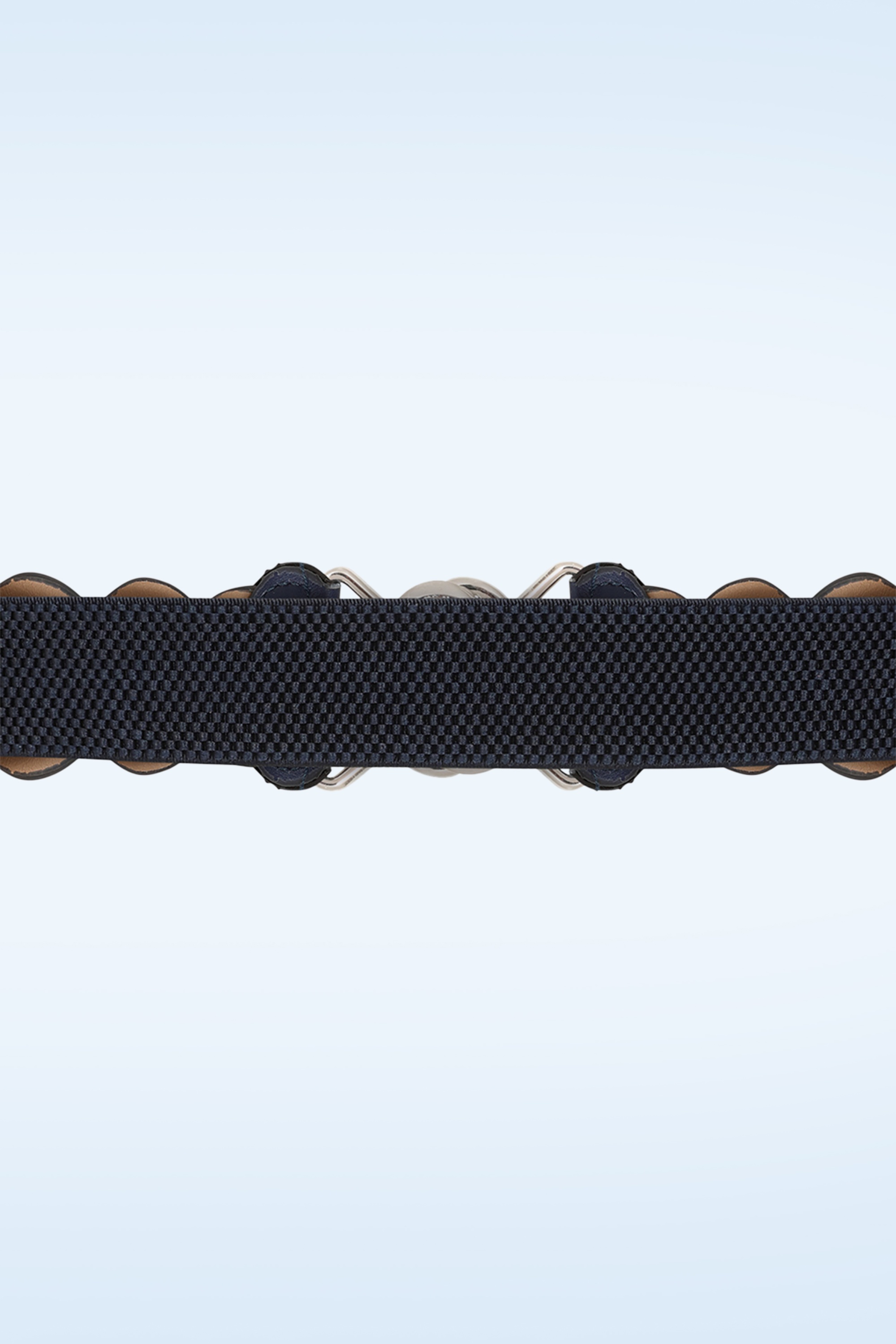 Banned Retro - Audrey stretch riem in navy 3