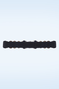 Banned Retro - Audrey stretch riem in navy 4