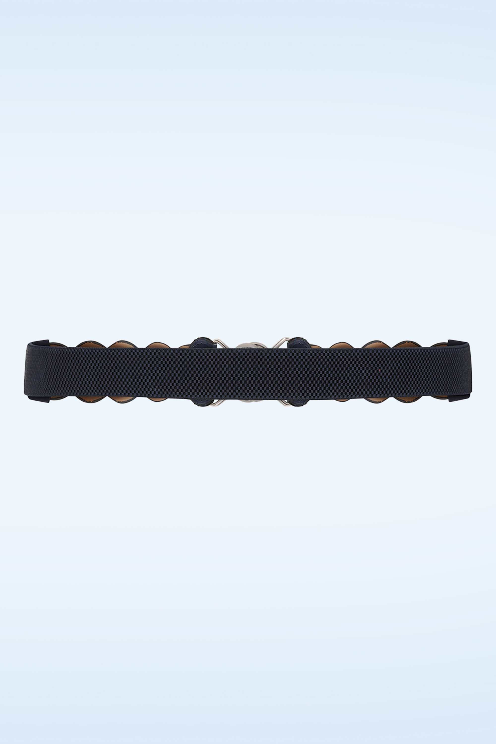 Banned Retro - Audrey stretch riem in navy 4