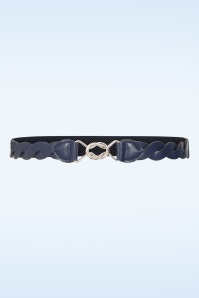 Banned Retro - Audrey stretch riem in navy