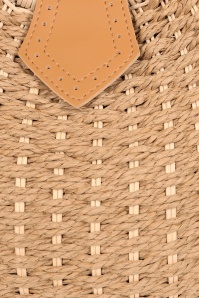 Banned Retro - Lottie ronde rotan tas in zand 4