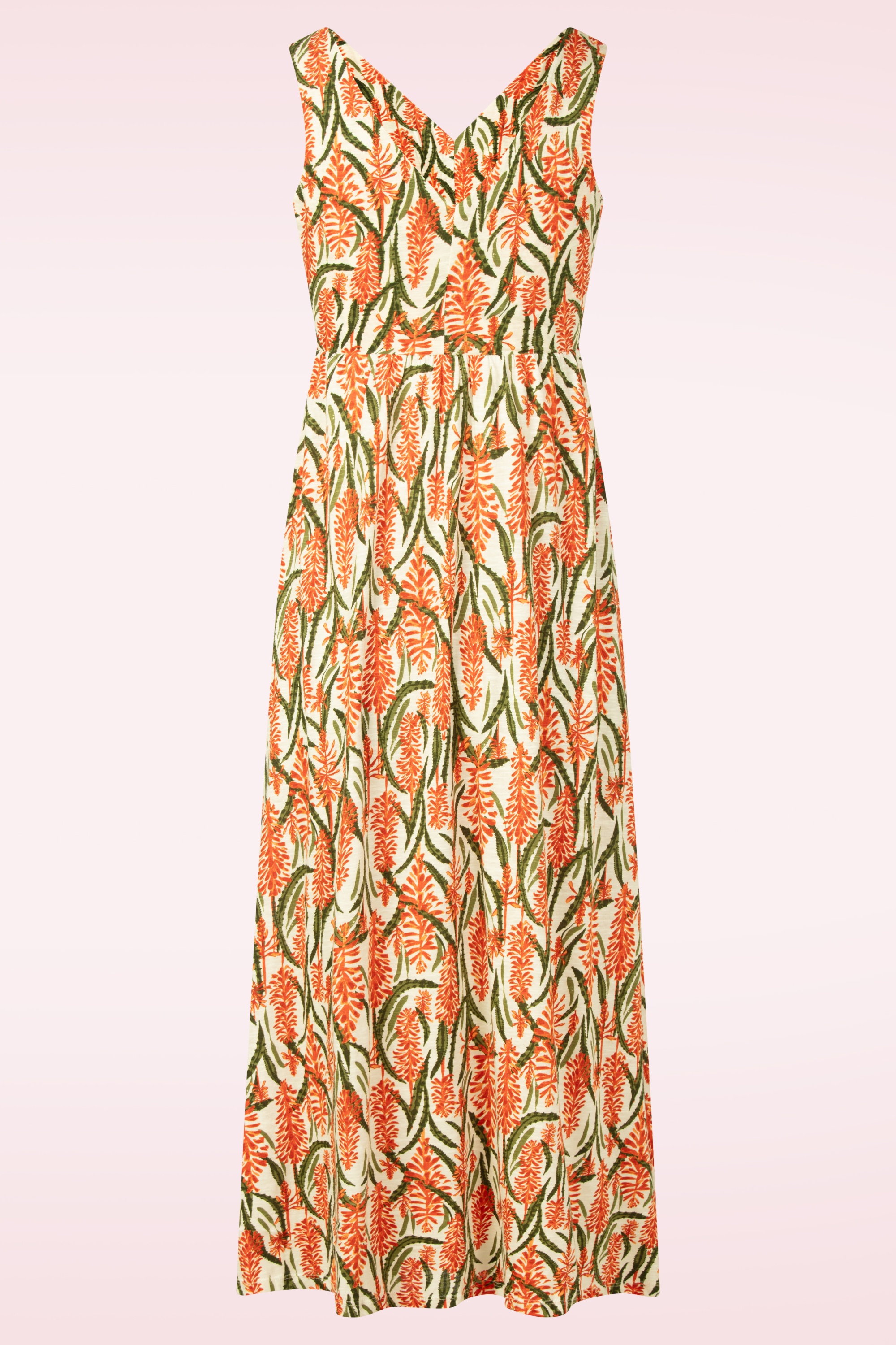 Seasalt - Polmanter maxi jurk in Red Hot Poker Chalk 3