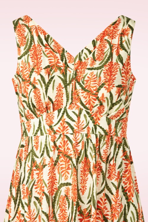 Seasalt - Polmanter maxi jurk in Red Hot Poker Chalk 2