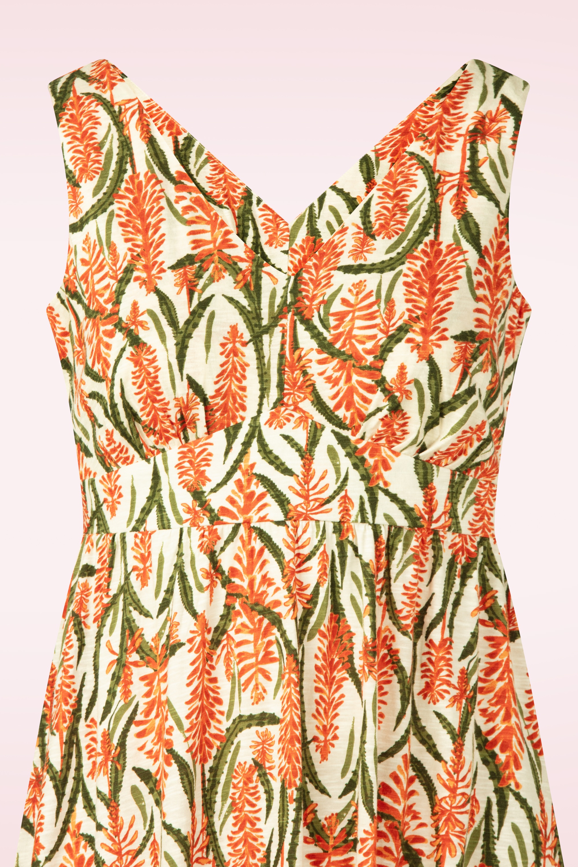 Seasalt - Polmanter maxi jurk in Red Hot Poker Chalk 2