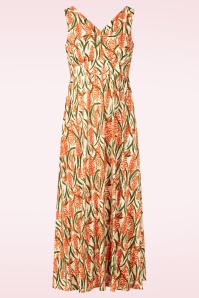 Seasalt - Polmanter maxi jurk in Red Hot Poker Chalk