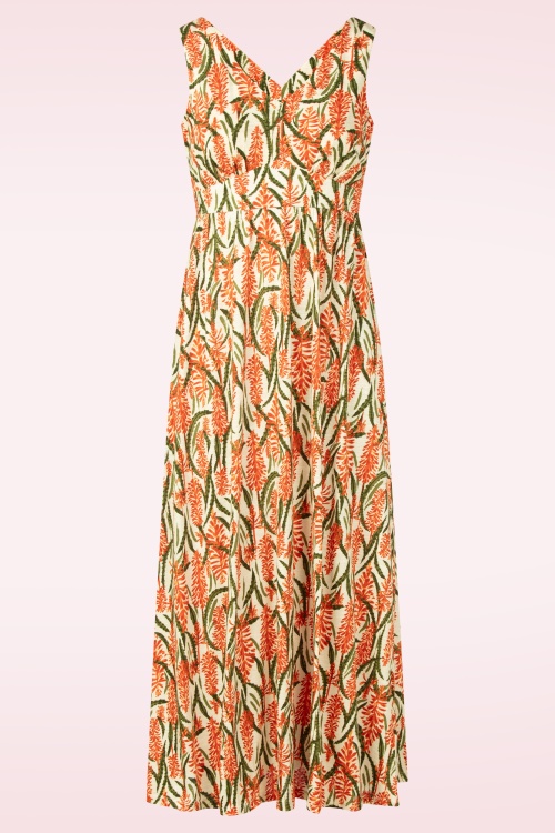 Seasalt - Polmanter maxi jurk in Red Hot Poker Chalk