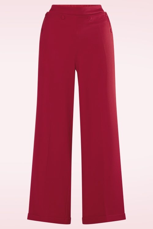 Topvintage Boutique Collection - Topvintage exclusive ~ Marina pantalon in rood
