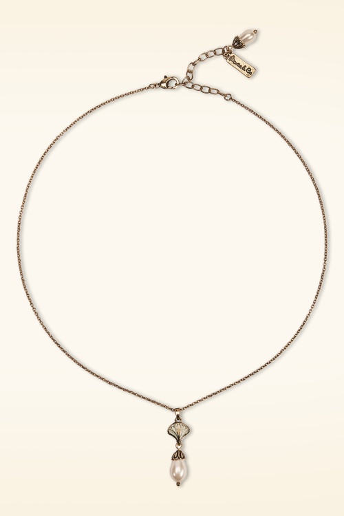 Lovely - Georgian Pearl ketting in goud 3