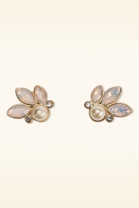 Lovely - Pearly Leaves oorbellen in lichtroze 2