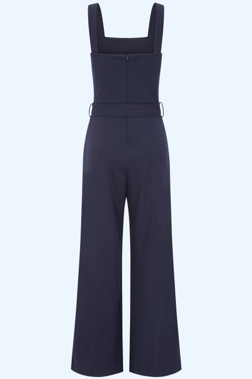 Vintage Chic for Topvintage - Topvintage exclusive ~ Maddy jumpsuit in marineblauw 3
