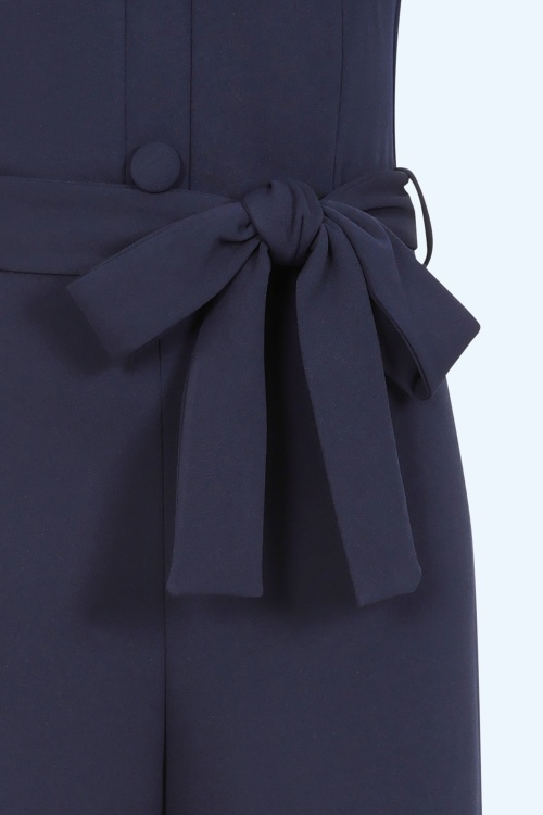 Vintage Chic for Topvintage - Topvintage exclusive ~ Maddy jumpsuit in marineblauw 2
