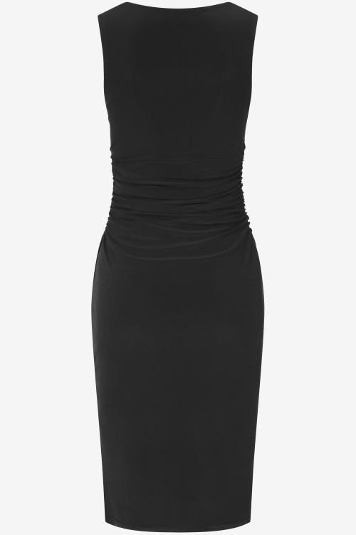 Vintage Chic for Topvintage - Topvintage exclusive ~ Chantalle pencil jurk in zwart 3