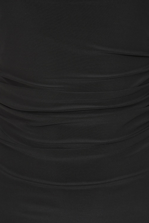 Vintage Chic for Topvintage - Topvintage exclusive ~ Chantalle pencil jurk in zwart 2