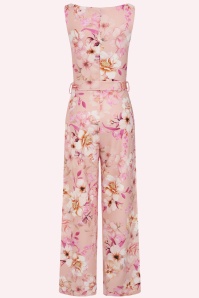 Vintage Chic for Topvintage - Topvintage exclusive ~ Rosalie Floral jumpsuit in licht blush 3