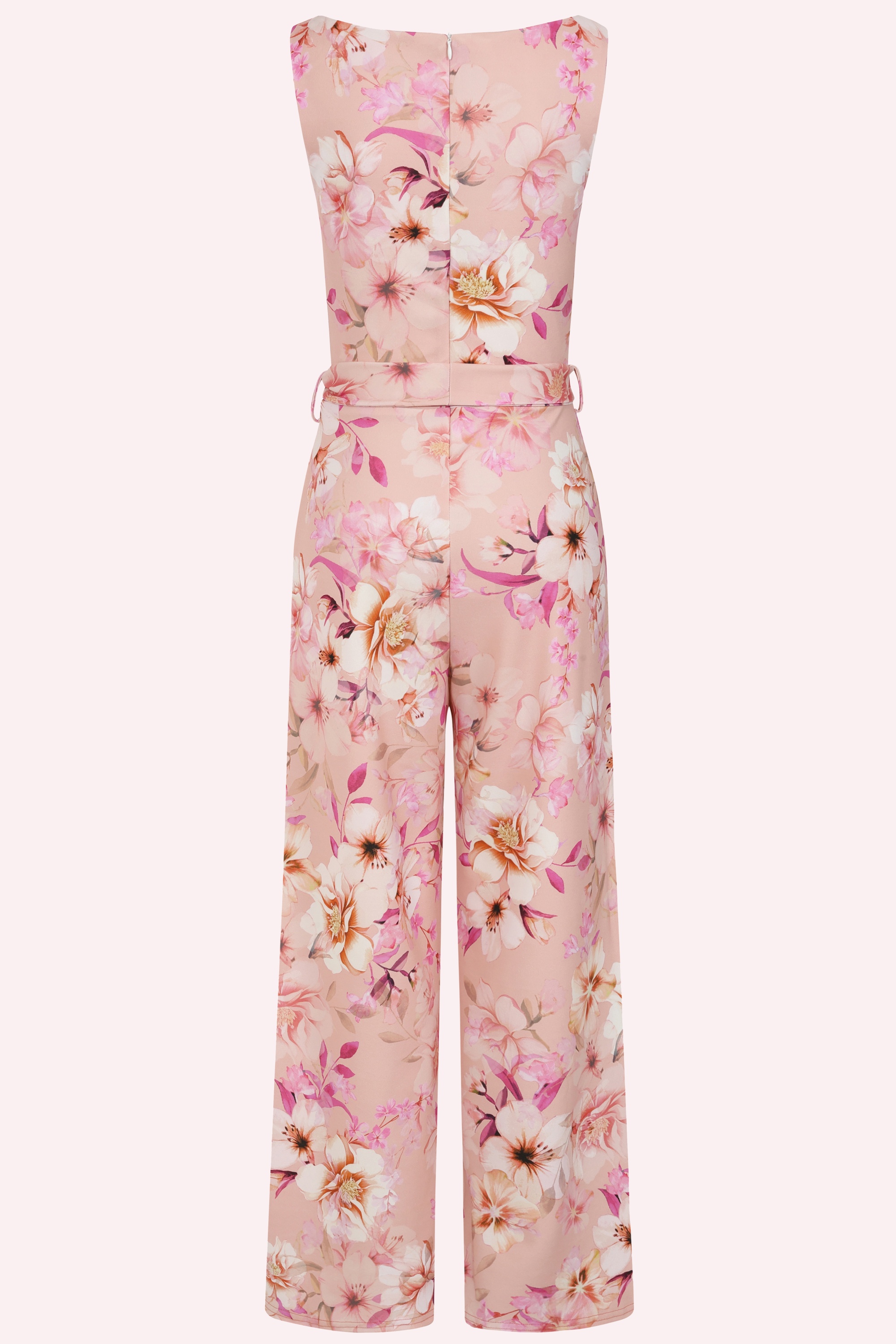 Vintage Chic for Topvintage - Topvintage exclusive ~ Rosalie Floral jumpsuit in licht blush 3