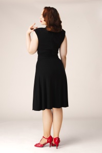 Topvintage Boutique Collection - Topvintage exclusive ~ Mitzy semi-swing jurk in zwart 2