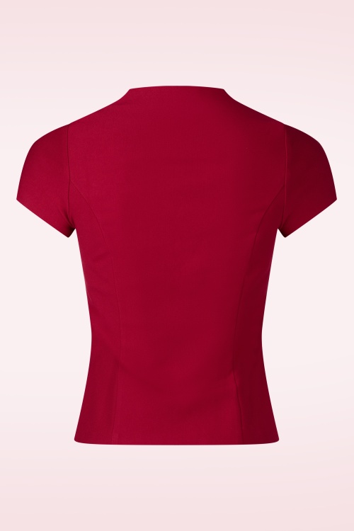 Rock-a-Booty - Topvintage exclusive ~ Lena top in rood 4