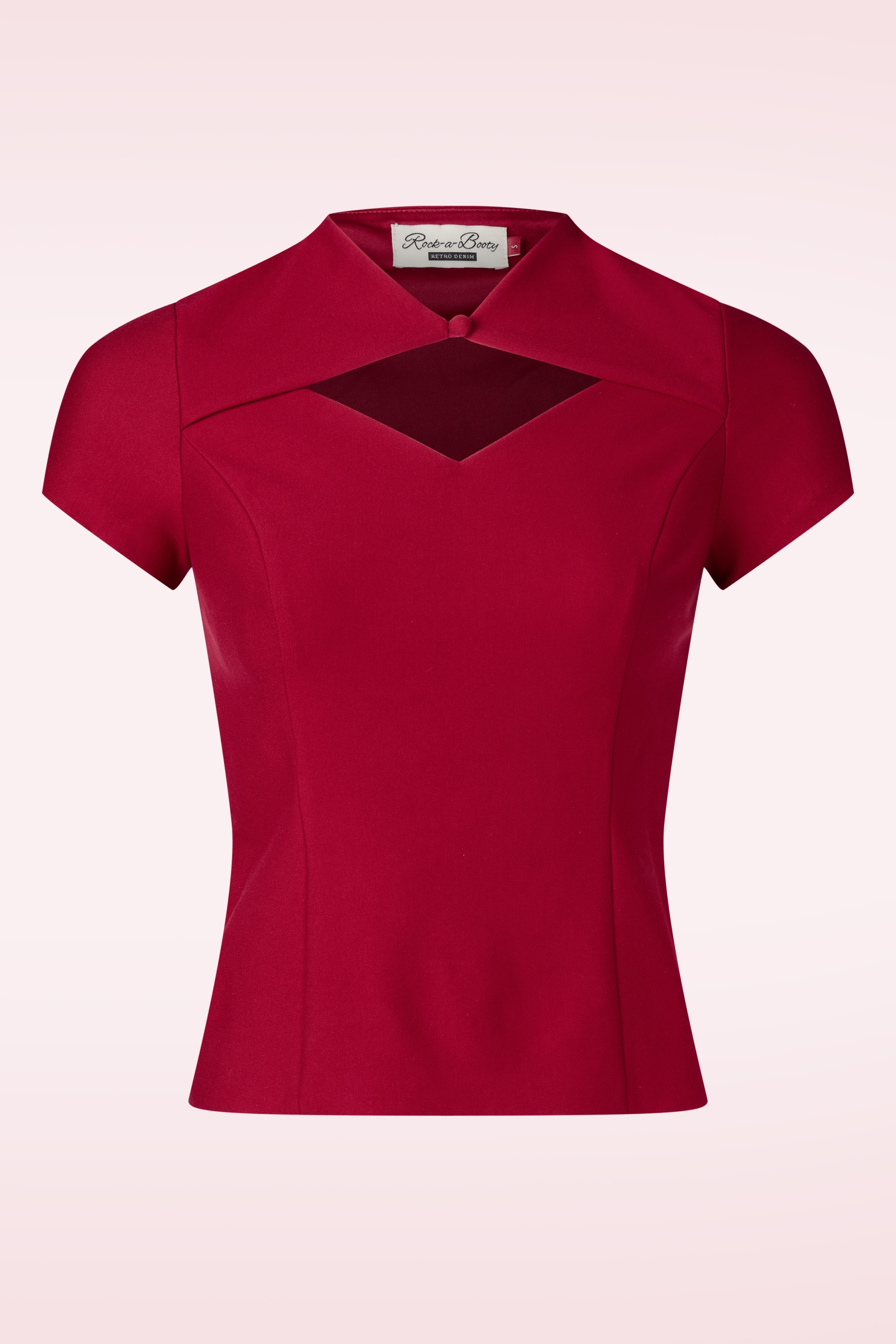 Rock-a-Booty - Topvintage exclusive ~ Lena top in rood 2