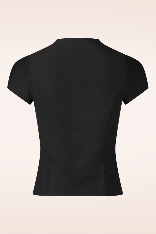 Rock-a-Booty - Topvintage exclusive ~ Lena top in zwart 2