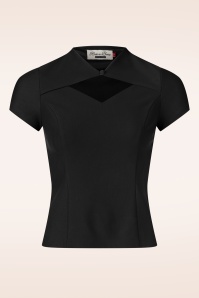 Rock-a-Booty - Topvintage exclusive ~ Lena top in zwart